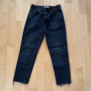 Zara Women's Black Straight Leg Jeans